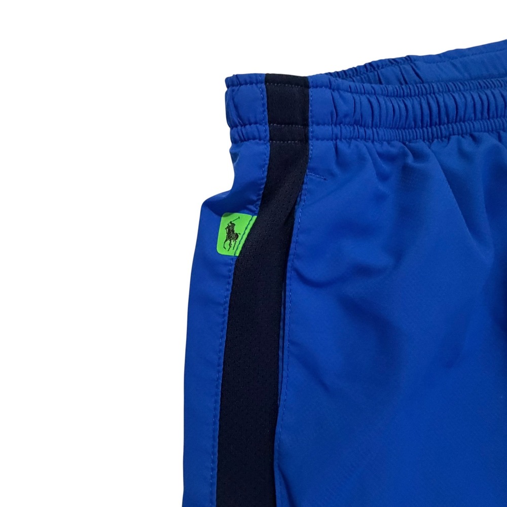 Polo Sport Ralph Lauren Mens Blue Running Shorts Large Zipper Pocket Lined - Picture 7 of 10